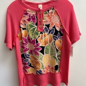 Floral Pink Women’s Shirt